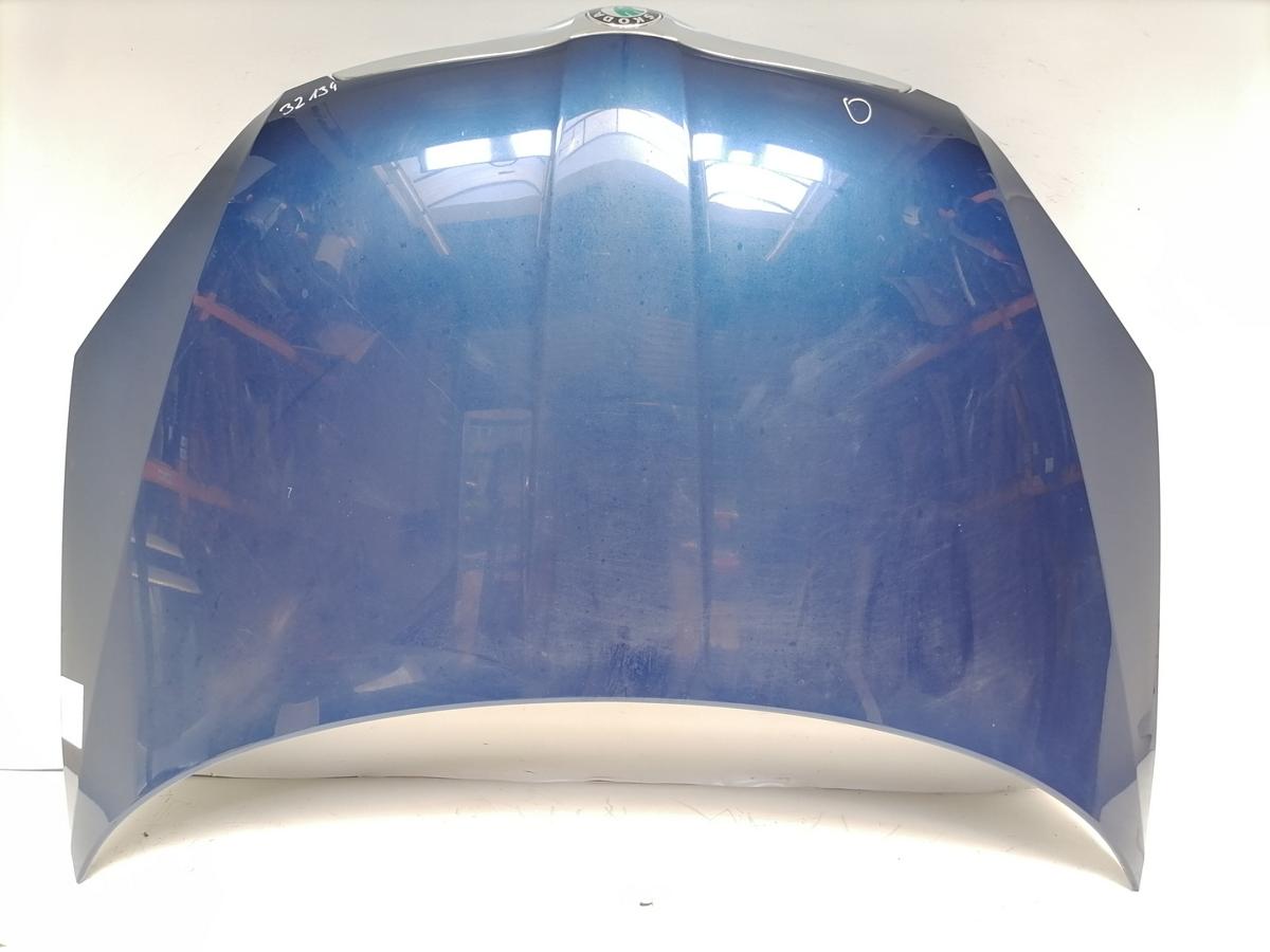Skoda Fabia 2 5J original Motorhaube LF5Q Stormblau Bj.2009